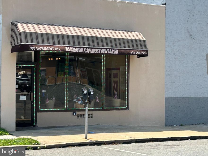 Stable retail opportunity on high traffic street with 17,000 VPD (2023 PA DOT.)  Metered parking in front of building. Present use is for hair salon- over 40 years. Present owner set to retire.  Walk to SEPTA rail- a short 5-minute walk.  Ample lower-level storage for inventory, equipment or product assembly. Several nearby multi-family buildings provide a large base of nearby customers within walking distance of the building. Over 100 multi-family units within 5-minute walk to this modest-sized retail location.  Immediately adjacent ( shared wall) with Rite-Aid drugstore ( parking lot for neighboring building is 25+ spaces.  ) Long list of allowable uses for this Neighborhood Business District.