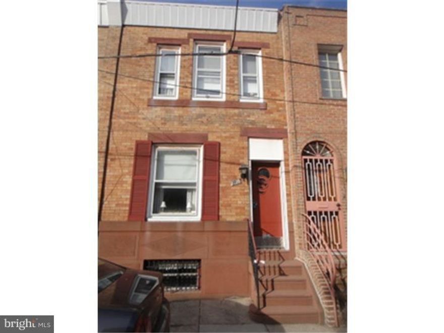 A Nice Size 2 Bedroom, 1 Bath Home in a Great South Philadelphia Location! First Floor: Large Living Room with Nice Light, Eat in Kitchen, Utility/Mud Room & Yard. Second Floor: Front Bedroom with 3 Windows Across allowing Great Natural Light, Large Middle Bedroom and an Extra Large Bath. Basement: Very Clean with High Ceilings, Washer/Dryer, Mechanicals + an Extra Large Room for Storage. Property has a Newer Heater and Newer Electrical Panel. Property needs Updating but good bones.