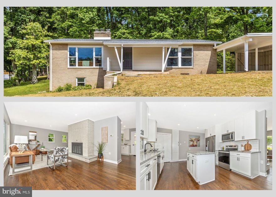 Welcome home to 1901 Shel Mar Drive! This fully renovated 3 bedroom 3 bathroom home, on a wonderful lot at just under two-thirds of an acre, is move-in ready and just waiting for you to call it your very own! The main level offers your living room with wood burning fireplace, dining area, beautifully renovated kitchen, primary suite with full bath, two secondary bedrooms, full hall bath, and main level laundry for the option of full one-level living! The fully finished lower level offers a spacious rec room, bonus den, full bath, and additional storage. The exterior of the home offers a covered patio, covered parking pad, and a wonderful rear patio surrounded by trees! All of this in an incredibly convenient location with easy access to Route 355 and I-270, plus zoning for Urbana schools. Don't miss your chance to call this amazing home your very own!