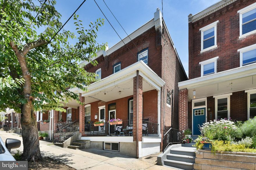 Welcome to your new home in the desired East Falls section of Philadelphia! This charming end-of-row brick house boasts 3 spacious bedrooms and 1.5 baths, providing ample space for comfortable living. Step inside to find a welcoming interior that's perfect for both relaxation and entertaining. Extra high ceiling and wide width to the property offers amazing space to the interior living. 

The home features a partially finished basement, adding extra versatility to your living space. Whether you envision a home office, fitness area, or additional recreation room, the options are endless. 

The exterior showcases the classic allure of brick construction, complete with a charming front porch that's ideal for enjoying your morning coffee or evening sunsets. The end unit location offers additional privacy and an abundance of natural light flowing through the windows.    New stove, washer, and dryer were replaced just a few days ago. 

Situated in a sought-after neighborhood, you'll relish the convenience of local amenities, parks, bike trails, Fairmount, Center City Philadelphia and just a skip across the city to the Philadelphia International Airport. Don't miss the opportunity to make this delightful brick home your own!