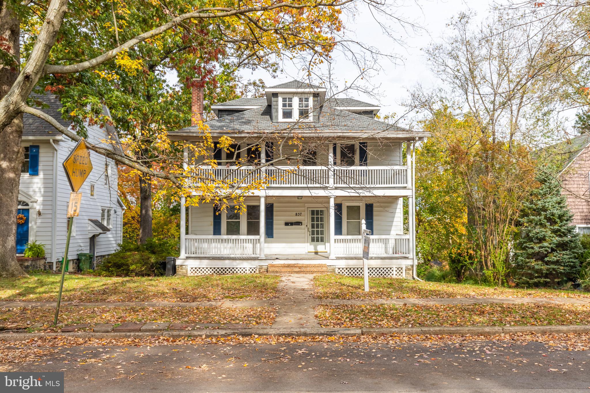 This rare gem is a great find! Tucked away in tree-lined Hunting Ridge, this home is waiting for its new owners to make it their own. So many possibilities. Currently set up as 2 units - 1st and 2nd floor each has a 3 bed, 1 bath apartment - with full kitchen, dining room and living room - and separate meters/entrances, plus a full basement. Ideal for homeowner that wants to live in one unit and rent the other (or use for guests). OR convert it to a huge single family home with tons of finished space (2400 sf+) and a full unfinished 1200 sf walkout basement with rough-in - great for storage, or add more living space. Priced well below market value to allow for new owner to update to their liking - and still have plenty of equity. One renovation the new owner will NOT need to worry about for many years (maybe ever) is the 2 year young, beautiful GAF Slateline roof (Antique Slate style) with lifetime transferrable manufactures warranty. This stunning roof was installed by licensed contractors, with Baltimore city permits pulled and the Hunting Ridge historic neighborhood written approval. Other great features include: Dual-level covered front porch; hardwood floors throughout 1st and 2nd floor, big unfinished attic, and huge back yard. Easy to show. Come and see this one-of-a-kind home! It might end up being the best decision you ever made.
