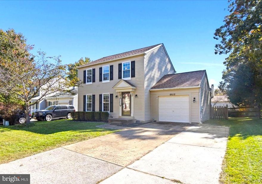 Steps from Hampshire Lake with walking/strolling path, you will love this 3 bedroom 2.5 bath colonial with garage. Spacious fenced backyard! Updated plank flooring and gorgeous natural light on the main level.  Formal dining room. Kitchen opens to the huge fenced rear yard with deck and patio. Main level laundry. Upstairs you will find 3 spacious bedrooms. The primary bedroom has an updated private bath and large closet. Newer HVAC system.  Close to restaurants, shopping, and major commuter routes. A must see!