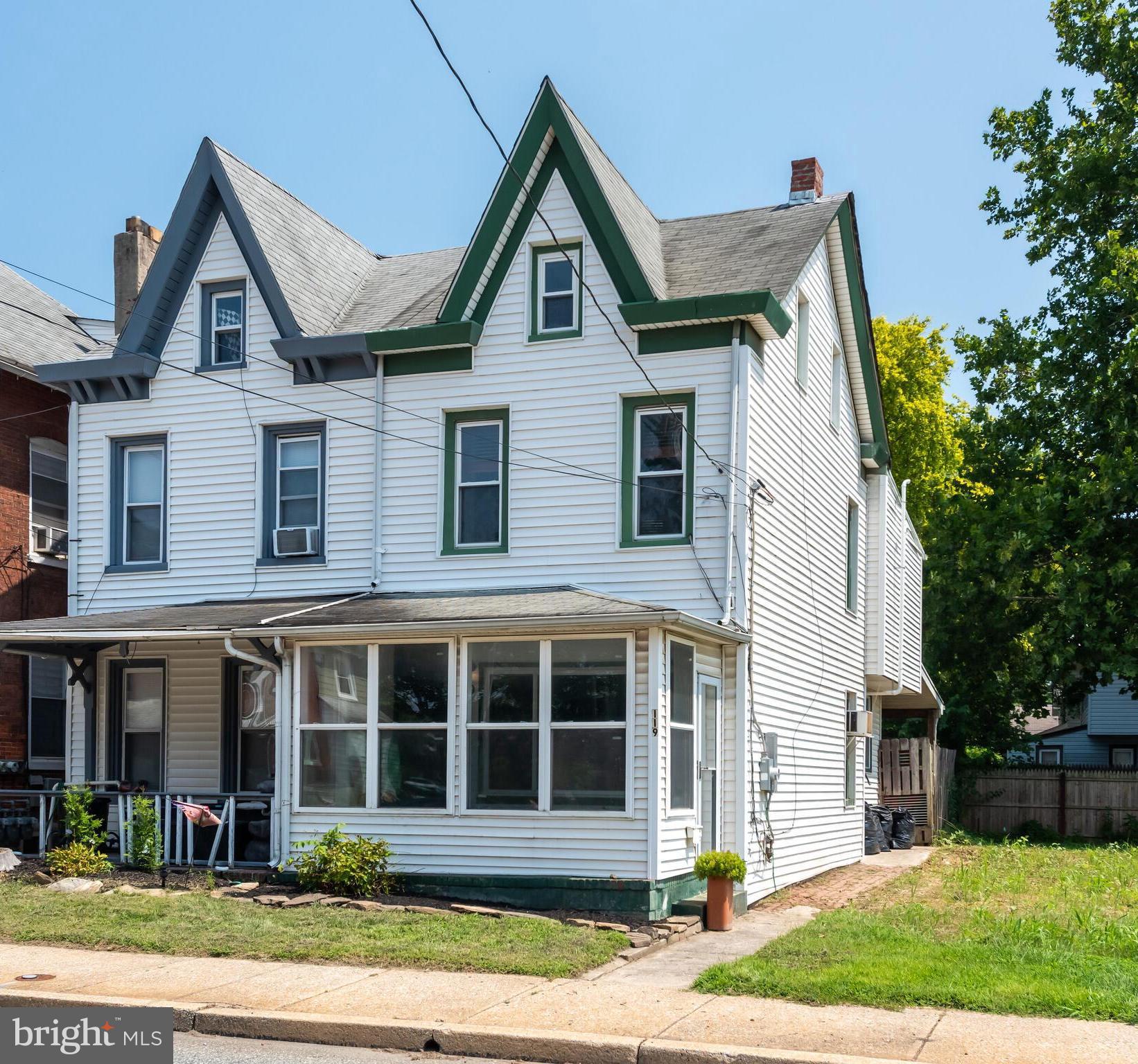Welcome to 119 Brandywine Avenue, a charming semi-detached home in the heart of Downingtown Borough offering the perfect blend of classic character and modern updates. This spacious residence features 4 generously sized bedrooms and 1.5 bathrooms, ensuring both functionality and comfort. Step inside the enclosed front porch, perfect for relaxing mornings or afternoon reading. Through the door is the open floor plan of the main living level, including a large living room flooded with natural light. The bright and inviting updated kitchen boasts stainless steel appliances and ample cabinet space. Main floor laundry makes everyday chores a breeze. A half bathroom on the main level offers convenience to family and guests alike. Ascend upstairs where 3 bedrooms and a full hall bathroom will be found. Up on the top level is another bedroom/bonus room, ideal for guests, a home office, kids play area, etc.! The fenced-in backyard provides a private oasis for outdoor living, gardening, or play. Whether you're a first-time homebuyer or looking to settle into a walkable neighborhood close to shops, parks, and the Downingtown train station, this home checks all the boxes. Don't miss your opportunity to own this delightful property in a sought-after location!