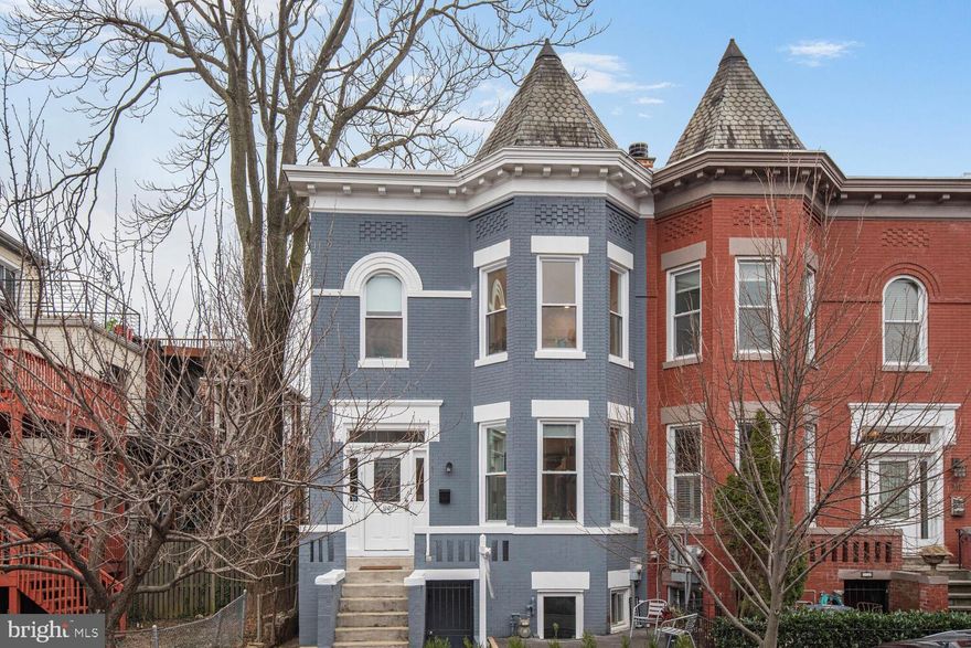 Price Improvement - Move in ready!

Welcome to this extraordinary 5-bedroom, 3-bathroom end-unit townhome, a residence where timeless elegance meets contemporary luxury. Meticulously reimagined down to the studs, this home offers an unparalleled living experience, seamlessly blending classic architectural charm with state-of-the-art upgrades.

Upon entry, gleaming white oak floors and abundant natural light set the tone for an inviting and sophisticated ambiance. The open-concept design effortlessly enhances the home’s sense of space and flow, creating an environment tailored for both grand entertaining and intimate gatherings.

At the heart of the home, the gourmet kitchen stands as a true showpiece. Outfitted with pristine quartz countertops, a striking designer backsplash, premium Bertazzoni stainless steel appliances, and custom-crafted American Woodmark cabinetry, this space is where culinary artistry meets impeccable style.

The primary suite is a private sanctuary, featuring a spa-inspired en-suite bath with a rainfall shower, while two additional meticulously appointed baths showcase elegant ceramic tile finishes and designer fixtures. Every bedroom is outfitted with professionally designed Elfa closets, offering custom storage solutions that maximize space and organization without sacrificing style.

Beyond aesthetics, this home is designed for modern comfort and efficiency, boasting brand-new doors and windows, a state-of-the-art HVAC system, a newly constructed deck and patio, and a full suite of high-end laundry appliances. The fully finished lower level, featuring luxury wide-plank vinyl flooring and private English basement access, offers a versatile space—perfect for an in-law suite, home office, media room, or lucrative rental opportunity.

Step outside to a beautifully designed slate stone front walkway, leading to a fenced-in backyard sanctuary, ideal for al fresco dining, morning coffee, or tranquil relaxation.

Beyond your doorstep, experience the best of Bloomingdale/Eckington, with renowned dining, vibrant cafés, and boutique shopping just moments away. Food lovers will appreciate being just across the street from The Red Hen, recently recognized as one of DC’s Top 50 Restaurants by the Washingtonian—a true neighborhood gem offering acclaimed Italian-inspired cuisine.