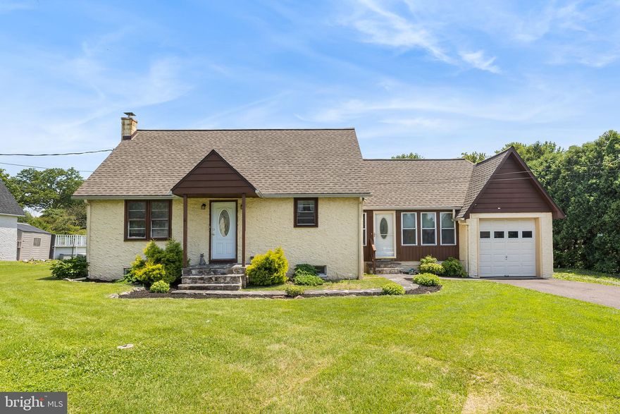 Welcome to 1536 N Keim Street. Located in Lower Pottsgrove Township this adorable cape cod sits on .41 acres and is a part of Pottsgrove School District. As you enter you are greeted by your family room. You will immediately notice the hardwood flooring expanding through most of the first floor. To the right is your kitchen area, just enough space for all your cooking necessities. Off of the kitchen area is the formal dining room and comes with hardwood flooring and a convenient coat closet. To the right is your full bathroom and first floor guest bedroom, equipped with a closet and carpeting, convenient for your first floor bedroom needs . Upstairs is one large primary bedroom that can be used as the master bedroom. There is plenty of storage and closet/office space for you to adapt to your needs. Heading down to the basement you will notice this partially finished space just needs a little T.L.C. to add your own final touches. Here is a large room, perfect for entertaining, a bar, a half bath, as well as, nearby laundry and a storage room! Off the main floor the breezeway was enclosed and is currently used as a work space, but could be modified to a variety of options. This room has a back door leading down to your covered back porch, great for patio furniture of your choice, and opens up to your tree-lined level backyard. Additionally, parking is never an issue with your spacious driveway, side space for parking a boat, trailer, etc. and attached garage! Don’t miss out and schedule your tour today!