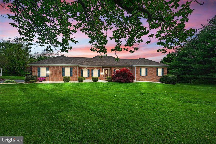 Quality custom-built all brick rancher nestled in a serene two-acre setting in the sought-after
“Hereford Zone”. Just 2 miles, (5 minutes), to I-83 at Middletown Road. These original
owners designed the home and the giant family room addition, all with quality and pleasant,
peaceful living in mind. The home backs up to conservation land providing perfect treed
views from the large entertaining oasis enhanced by the 44’x18’ concrete (heated) pool with
an in-floor cleaning system, screened gazebo, hardscape, decking, fencing, pool bar and more.
This home is truly one-of-a-kind, showing pride of ownership, and the amenities are too
extensive to list them all here. Highlights include Updated kitchen and baths, huge family
room addition, Canadian oak flooring, brand new carpeting (2023), giant clubroom, two
bonus rooms on lower level with full updated bath (perfect for office/hobby and/or
bedrooms). Plus, a large bright gym with professional equipment. Updates and quality
planning abound: Newer (2016) energy efficient HVAC top-of-line Carrier 3-zone (propane)
heat and (electric) a/c system, with a return in each room, new (2016) hip roof with 50-year
architectural shingles, new (2020) hot water heater, 400 amp electric, Andersen windows,
modern lighting, 9’ ceilings, crown moldings, granite, ceramic, brick wood-burning fireplace,
closets galore, new (2023) Maytag washer/dryer, garage with convenient entry to kitchen,
custom ‘Keener Kitchen’ cherry cabinetry, granite, stainless appliances, double ovens, Jenn Air
gas downdraft cooktop, custom maple cabinetry at bar in living room, wired surround sound,
French doors, main-level laundry, light-filled and neutral décor, Generac Generator, awesome
outbuildings, no HOA and so much more. See Listing Agent for more details. This one is a
must-see.