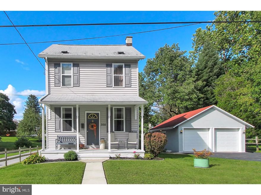 Fantastic single home with detached 2-car garage and workshop. This great Cumru Township home has been completely re-done with fine attention to detail.  The huge living room has plenty of space for gathering and entertaining, and could easily be split to function as a dining area as well.  The eat-in kitchen is sunny and bright with a farmhouse sink and large pantry.  An updated powder room was also added to the first floor.  Upstairs there are two bedrooms on the second floor plus an office, a walk-in closet, and a completely remodeled bathroom with tile floor.  The finished attic makes for a private third bedroom.  Downstairs you will find a finished basement with a nicely done family room/man cave, and a large storage/laundry room area with walk-out access.  Outside is a two-tiered composite deck, big shed, and a meandering stream.  So call today for your private showing on this beautiful home.  You will not be disappointed.  And check out the super low taxes!