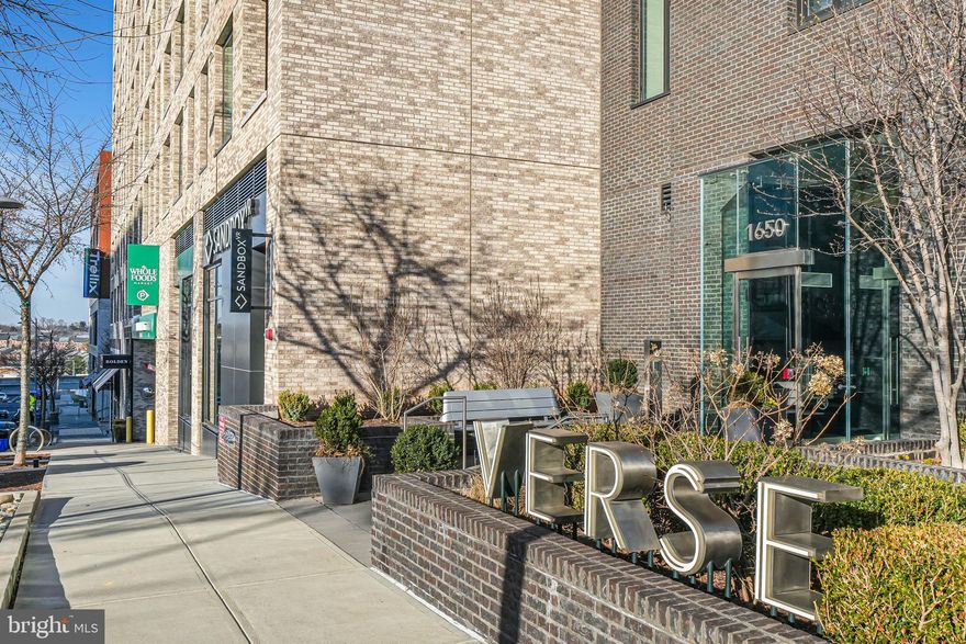 Experience exceptional living at the Verse, located in the vibrant Tysons Boro. This beautiful and sun flooded 18th Floor unit features a sleek modern interior with a functional kitchen designed with Italian cabinetry, marble countertop and Bosch appliances. This unit also boasts a large bathroom featuring top of the line finishes. Great walkability rating, grocery store, fine dining, shops and theater are all walking distance.