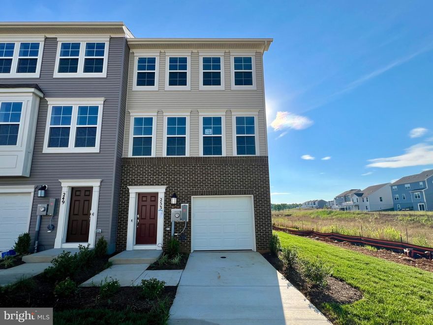 COMING SOON 8/1/24 - Be the first to enjoy this BRAND NEW Townhome!

Immaculate 3 bedroom and 4 bathrooms (2 full upstairs & half baths on the mid and lower levels), townhome located in Charles Towns Norborne Glebe master planned community is an ideal end unit allowing extra light on each floor level!

Open concept main level with LVP flooring throughout; eat-in kitchen with stainless steel appliances and quartz countertops, and access to the rear deck - perfect for entertaining; living room and half bath!

The upper level boasts a large primary suite with walk-in closet, dual vanity, shower; two additional bedrooms, additional full bath, and washer and dryer

The finished walk-out lower level includes entry foyer, 1 car garage, plenty of storage space, and half bath.

The Norborne Glebe community's amenities include a swimming pool and greenspace. Located off of Rt 340, residents are close to local shopping, dining, and recreation; and only eight miles from The Duffields station for the MARC line to Union Station, Washington, D.C.

Rent includes renters insurance and Second Nature Air Filter Subscription.

PET FRIENDLY!

EHO.