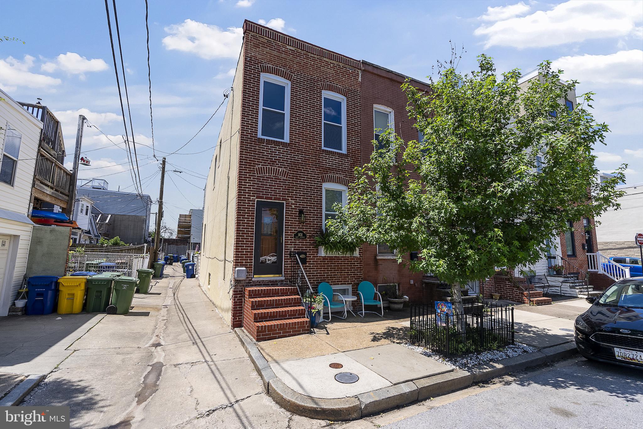 Welcome to 1431 E Clement Street — a beautifully updated end rowhome in the heart of Baltimore’s coveted Locust Point neighborhood! This charming 2-bedroom 1 bath home seamlessly blends historic character with modern upgrades. Step inside to find exposed brick, gleaming hardwood floors, and high ceilings that create a warm, inviting atmosphere. The spacious kitchen features butcher block countertops, stainless steel appliances, and ample cabinet space—perfect for entertaining.
Upstairs, 2 large bedrooms offer generous closet space. Enjoy summer evenings on the private walk out deck , or relax on the rear patio for more intimate outdoor living. .
Located just steps from local favorites like The Wine Market, Anthem House, and Latrobe Park, this move-in-ready home is a rare opportunity in one of Baltimore’s most desirable communities. Don’t miss your chance to call Locust Point home!