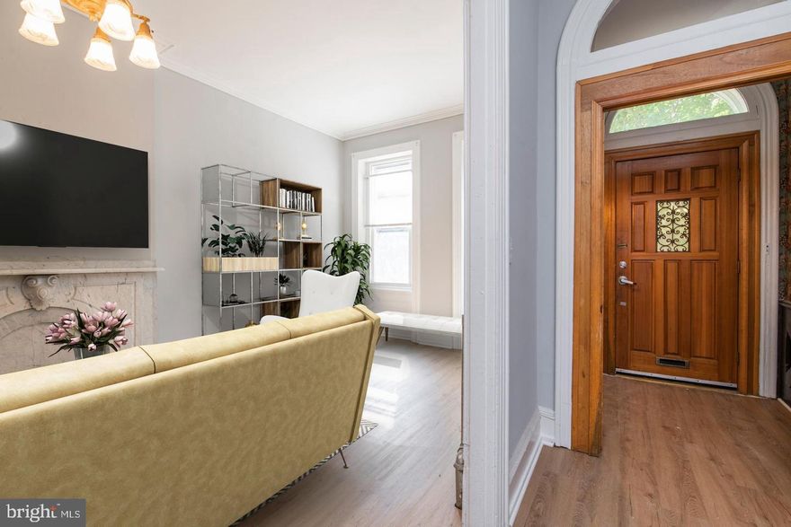 Step into timeless elegance with this large 6-bedroom, 2.5-bath Victorian-style home nestled in the heart of desirable Fairmount. This three-story residence showcases original charm and character throughout, including stunning hardwood floors, intricate moldings, and a classic marble fireplace.
Enjoy a spacious layout with generously sized living and dining rooms—perfect for entertaining—along with an updated kitchen and convenient main-floor laundry.
Located just minutes from shopping, restaurants, parks, schools, and public transportation, with easy access to Center City’s business district. A rare opportunity to rent in one of Philadelphia’s most vibrant neighborhoods!
Some photos are from previous listing and are virtually staged.