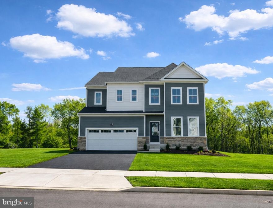 **JULY MOVE IN!!** Welcome to 42 Steiner Way. This scenic community called Farm View, is located in the highly rated Perkiomen Valley School District. This home blends modern charm with luxury, in a peaceful setting. This home offers 4 bedrooms, 4.5 baths, a 2-car front entry garage and thoughtfully designed living space. Upon entering the foyer, you will find a flex room or home office for relaxing or studying. The large gourmet kitchen showcases, White cushion-close 42" Century cabinets, elegant Carrara Breve kitchen quartz countertops, and a striking white gloss kitchen backsplash. The spacious Stone colored kitchen island makes this space perfect for cooking or entertaining, not to mention your over-sized pantry. Stainless steel appliances are included for your convenience. The luxury vinyl Antique Copper flooring throughout the first floor provides both style and durability. Relax in the spacious family room which includes a cozy fireplace and enjoy watching a great movie. Leading to the second level of the home you will be greeted by a spacious loft, the primary bedroom is a peaceful retreat with a tray ceiling and an en-suite bath, featuring elegant 12x24 ceramic tile. The second bedroom includes a hall bath and bedrooms 3 and 4 include an additional hall bath, laundry is conveniently located on the second floor as well. On the lowest level, the finished basement offers additional space for entertaining or storage, complete with a full bath for added convenience. This home backs to a scenic and private open space. Located just minutes from outdoor recreation, Route 422 for easy commutes, Philadelphia Premium outlets for shopping, dining, and the vibrant nightlife of Skippack, this home perfectly balances peaceful living with easy access to everything you need. Enjoy the quiet charm of Farm View, while being close to all the conveniences of modern life!


*Homesite 23 is a July move-in home! Please note: Scheduled appointments are encouraged. If using a Realtor, Realtor must be present for first showing. Exterior photo is actual home. Other photos are of model home and for representational purposes only. Details and selections will vary. See sales team for details. Taxes to be assessed after settlement.  For open houses, please visit the model home.*