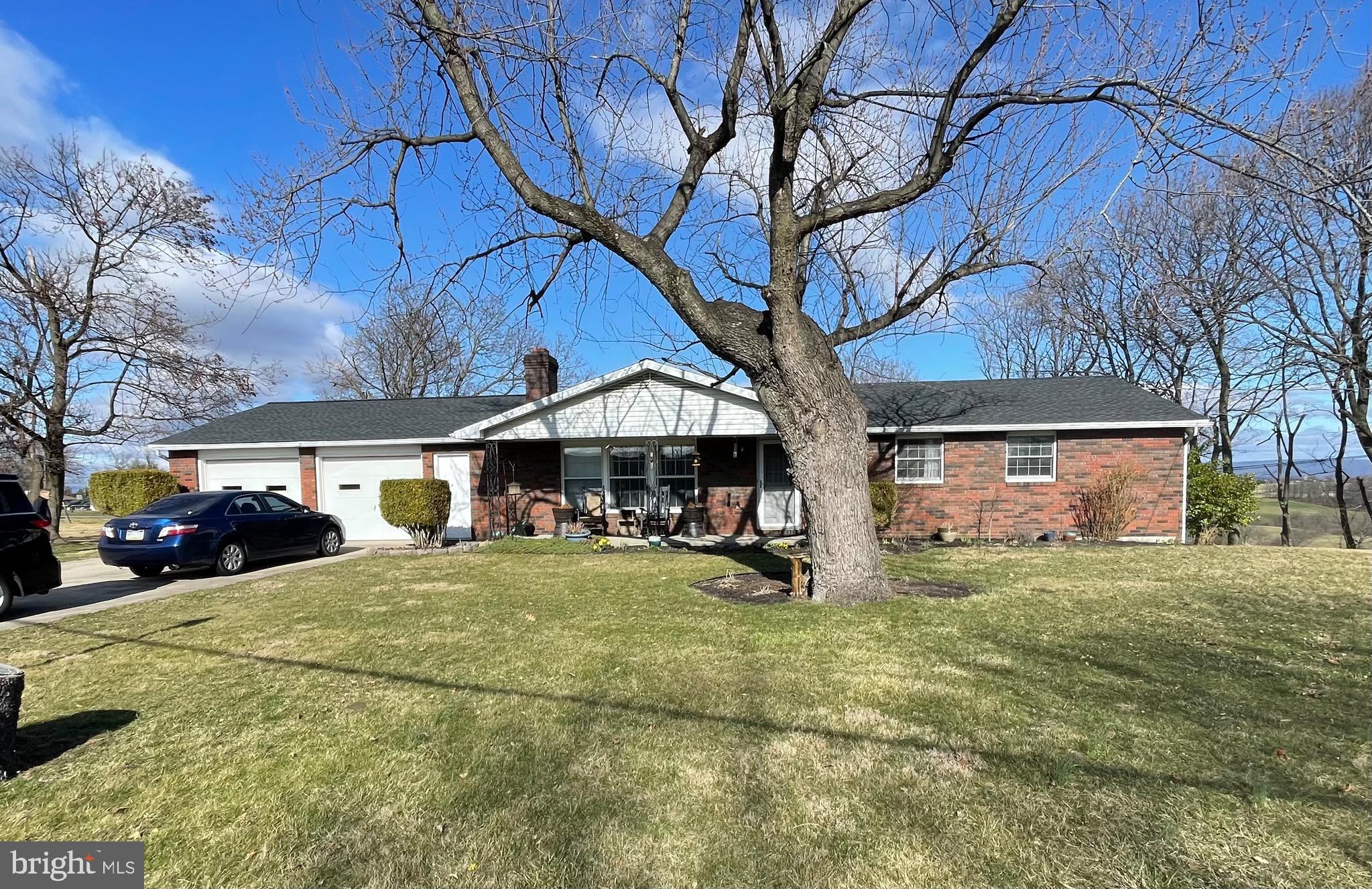 Large single family home with 3 spacious bedrooms and 2.5 baths with first floor laundry. 7 minutes from boro of Chambersburg. large, 2 car garage with extra depth, off the mud room . Full walkout unfinished basement.