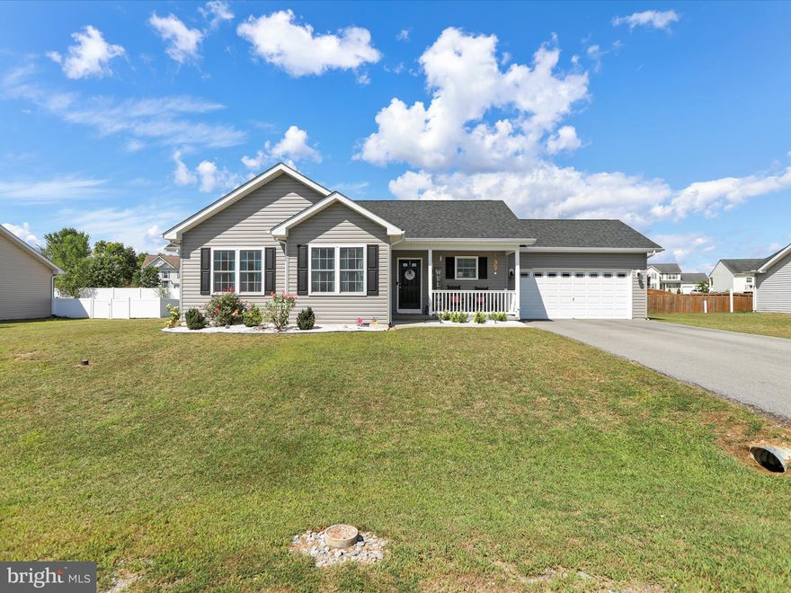 🏡 For Sale: 445 Barrel Race Rd, Martinsburg, WV 25404
✨ Modern Comfort Meets Country Charm

Step into this beautifully maintained 3-bedroom, 2-bath ranch-style home nestled in the heart of Martinsburg. Built in 2021, this gem offers over 1,300 sq ft of thoughtfully designed living space on a spacious 0.23 lot.

Features you’ll love:

• 3 spacious bedrooms
• 2 full bathrooms with modern finishes
• Open-concept kitchen with sleek appliances
• Bright living area with natural light
• Central cooling & electric heat pump
• Paved Driveway with 2 Car Garage, deck and a generous yard for outdoor fun

Located in a Bridal Creek neighborhood with easy access to I-81, shopping, schools, and parks—this home is ideal for first-time buyers, downsizers, or anyone seeking low-maintenance living with style.

Schedule your showing today and make this house your home!