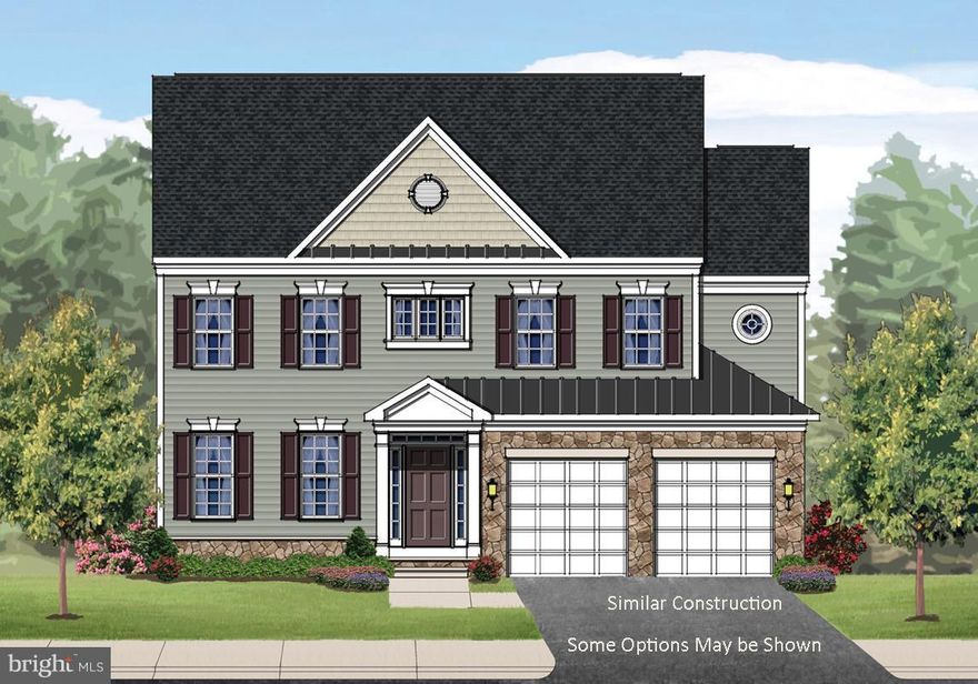 For comp purposes only. Dan Ryan Builders at Sheridan Estates near Harpers Ferry. Belmont II with 4' family room extension, conservatory, morning room, 4BR, 3 full & 1 half bath, unfinished walkout basement, upgrade cell foam insulation throughout with 2x6 walls, gourmet kitchen with wall oven, gas range, gas fireplace, central vac, roman shower MBA.