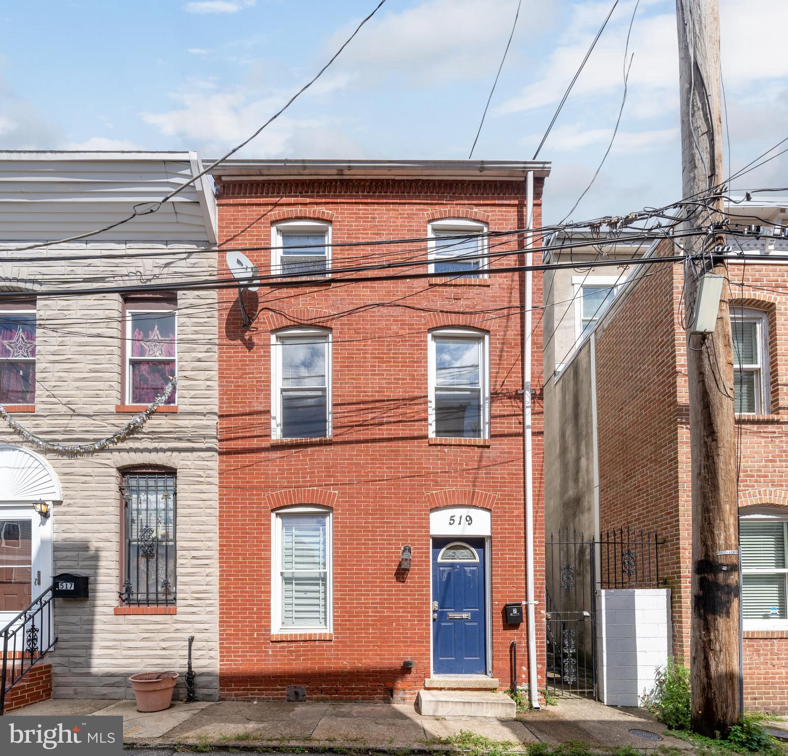 Welcome to 519 South Regester! Tucked on a quiet side street in the heart of Fells Point, this charming 2 story apartment has a private gate for extra security and privacy. The home features 2 bedrooms, 2 full bathrooms, an updated kitchen, in-unit laundry, and a second floor deck. Walkable to everything Fells Point has to offer! Parking garage nearby at $150/month