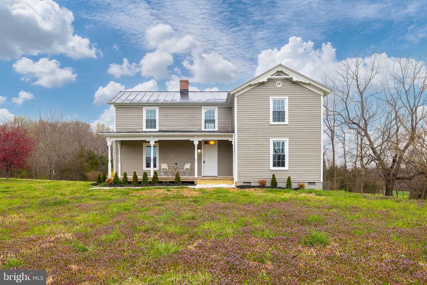 HISTORY, CHARACTER & ACREAGE!! This FULLY updated 1890's Farmhouse located on 5 ACRES has it ALL and is an absolute STUNNER! BEAUTIFUL updated kitchen with New Cabinets, original farm sink, new honed granite countertops, restored hardwood floors, new subway backsplash, all new stainless appliances and custom furniture island that conveys with the home. Home has mudroom with washer/dryer hookup and pantry with wood shelving off rear deck entrance. First floor full bath with new vanity , fixtures, and shiplap, shower, and new ceramic floors! Large inviting family room and large dining /FLEX room on main level. Up stairs features 3 VERY LARGE bedrooms and one full bath all newly updated off hall. All NEW windows. This home has been fully updated and shows beautifully! SO much charm and Character and beautiful views. Don't miss this opportunity to have your very own 1890's farmhouse on 5 Acres near so many things to do. Enjoy all the nearby  amenities of Lake Anna, Wineries, Breweries, & Boating ALL less than 10 minutes away!!