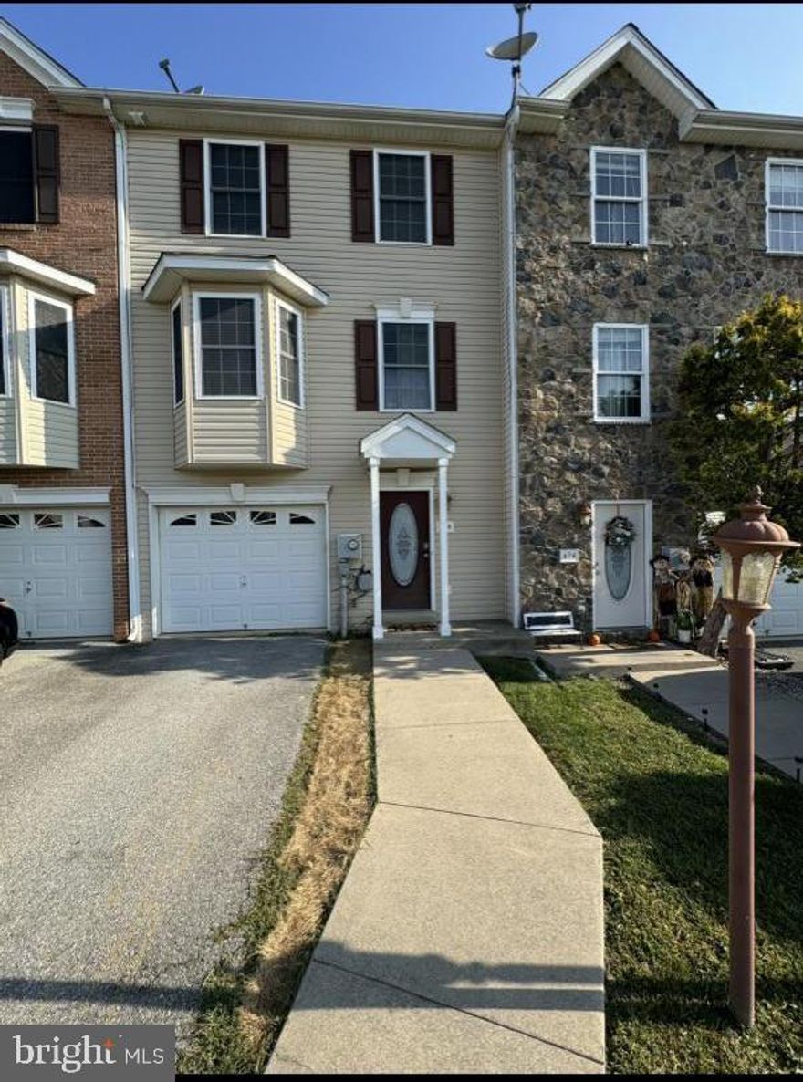 Three bedroom, two full bath, two-and-half bath, three-level town home with both carpeted and lvp flooring, full kitchen including island, along with conveying washer and dryer, plenty of storage including garage, accompanied by decent backyard space. No pets.