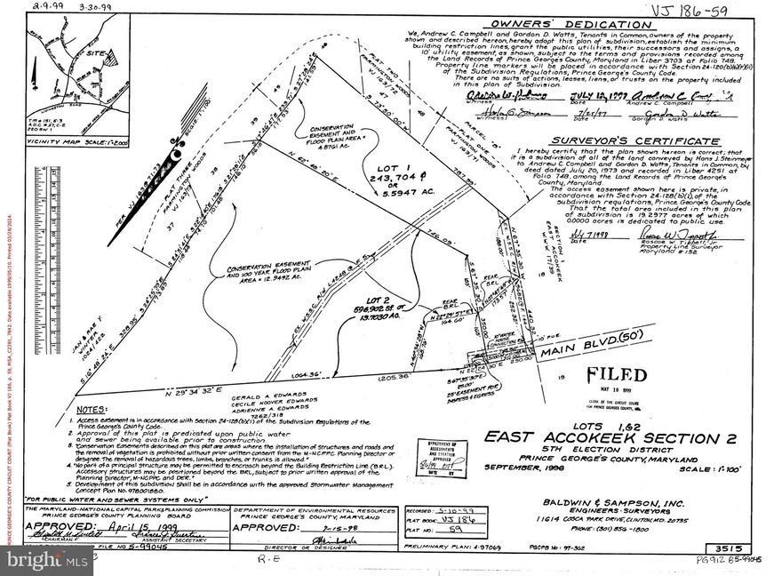 5.595 acres that has road access.   Attached plat shows where a house can be built on the front acre of the lot.  Lot tapers off to a wooded unbuildable (conservation portion) lot that is very peaceful and private.  There is public water and sewer that is positioned at the front part of the property at the road.
Please make appt first.  No trespassing signs were posted on the estimated property lines.