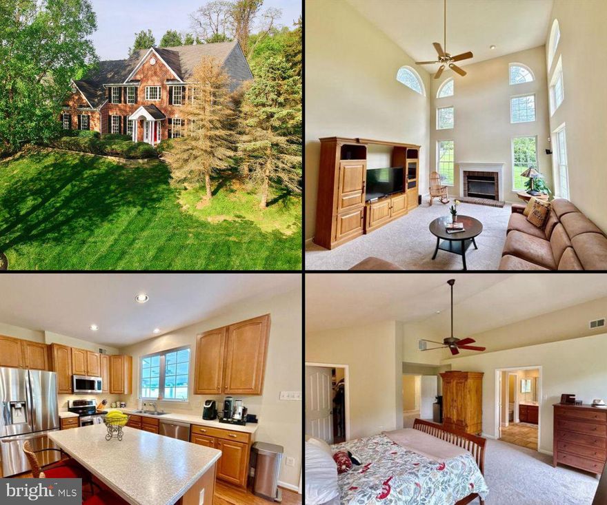 **Check out the video tour** Welcome to this beautifully Custom built  brick front home perched on a scenic hilltop, offering both privacy and charm. Freshly painted throughout and featuring brand new carpet, this move-in-ready residence combines timeless elegance with modern comfort. 
Step into the grand two-story foyer with hardwood floors that flows effortlessly into a dramatic two-story family room, highlighted by cascading windows and a striking two-story fireplace that floods the space with natural light. The spacious gourmet kitchen is a chef’s dream—complete with an oversized island, ample 42 inch cabinetry, and seamless access to a relaxing screened porch with TREX decking, perfect for outdoor dining or peaceful morning coffee.  The main level also features a desirable FIRST FLOOR BEDROOM AND FULL BATH ideal for guests or multigenerational living in addition to a first floor half bath. Mature trees and professionally landscaped grounds create a tranquil outdoor setting, ideal for enjoying the surrounding nature.  Located just a short walk from Pig Tail Recreation Area, where you can fish or boat at the reservoir, and only minutes from Clarksville’s premier shopping and dining destinations, this home offers the best of both convenience and serenity.  Don’t miss your chance to own this exceptional home in a truly special setting. Schedule your private tour today!