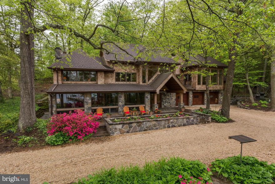 Old world charm meets modern luxury. Historic waterfront gem just outside Nantucket on the Severn, completely renovated. Original character remains w/post-and-beam construction, brick floor, wood-beamed ceilings & solid cherry kitchen cabinets. High-vaulted ceilings & large windows offer tranquil Severn River views. Climate-controlled gazebo, private pier, 13,000lb boat lift. Absolute beauty!