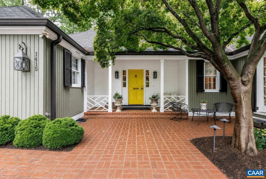 Tucked away in the stunning Meadowbrook Hills neighborhood is this enchanting, cottage-scale 5 bedroom privately set on a gorgeous parcel boasting lush, mature landscaping, a sweeping side lawn, meandering garden paths, multiple outdoor gathering areas & fenced garden with raised beds. The striking interiors have been recently renovated to stunning affect in 2 stages by Alexander Nicholson & Evergreen. Ideal for those seeking one-level living, there is a lovely primary suite w/ gas fireplace, built-ins, dressing room, bath w/ heated floors & steam shower. The 2nd 1st floor bedroom suite is equally luxurious. On the terrace level is a charming apartment w/ private entrance, ideal for caretakers or adult children.  The current owners raised their boys in the 3 upstairs bedrooms & full bath.  Laundry rooms off kitchen & at terrace level. The slate roof, copper gutters & downspouts, 3 fireplaces, marble bathrooms, kitchen & laundry... all speak to the quality & aesthetic sophistication of this charming home that lives and entertains beautifully.  The large screen & covered porches are ideal spots from which to enjoy views of the intimate, private parcel & its gardens. Within walking distance of UVA, Barracks Road, this one is special!,Marble Counter,Painted Cabinets,Wood Cabinets,Fireplace in Family Room,Fireplace in Living Room,Fireplace in Master Bedroom