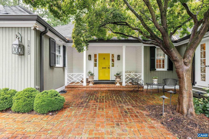 Tucked away in the stunning Meadowbrook Hills neighborhood is this enchanting, cottage-scale 5 bedroom privately set on a gorgeous parcel boasting lush, mature landscaping, a sweeping side lawn, meandering garden paths, multiple outdoor gathering areas & fenced garden with raised beds. The striking interiors have been recently renovated to stunning affect in 2 stages by Alexander Nicholson & Evergreen. Ideal for those seeking one-level living, there is a lovely primary suite w/ gas fireplace, built-ins, dressing room, bath w/ heated floors & steam shower. The 2nd 1st floor bedroom suite is equally luxurious. On the terrace level is a charming apartment w/ private entrance, ideal for caretakers or adult children.  The current owners raised their boys in the 3 upstairs bedrooms & full bath.  Laundry rooms off kitchen & at terrace level. The slate roof, copper gutters & downspouts, 3 fireplaces, marble bathrooms, kitchen & laundry... all speak to the quality & aesthetic sophistication of this charming home that lives and entertains beautifully.  The large screen & covered porches are ideal spots from which to enjoy views of the intimate, private parcel & its gardens. Within walking distance of UVA, Barracks Road, this one is special!,Marble Counter,Painted Cabinets,Wood Cabinets,Fireplace in Family Room,Fireplace in Living Room,Fireplace in Master Bedroom