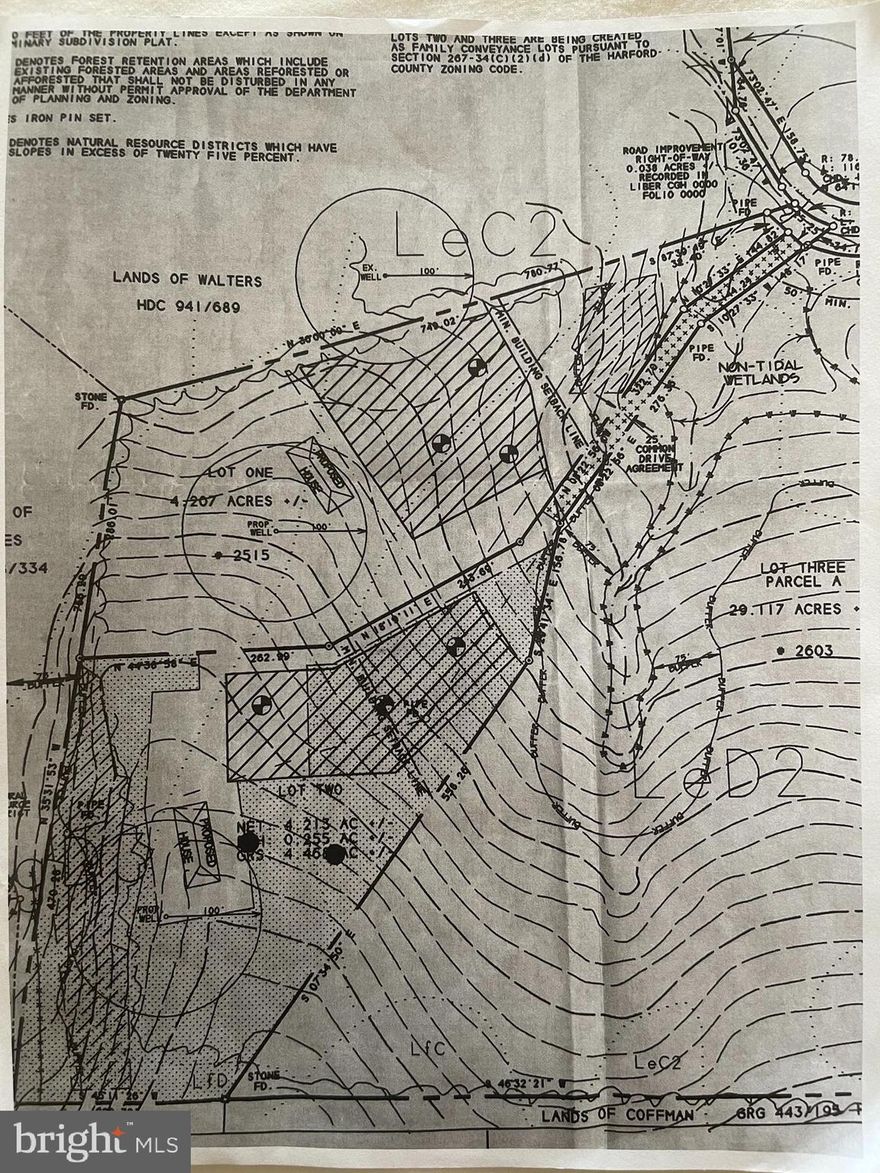 Private wooded lots in Forest hill at an affordable price. Property was perked in 1994 and per the health department just needs to updated in their system.  No well currently on property, all corners are marked. Buyers please drive by property before contacting list agent lots are on a hill and will require a common drive to access both.