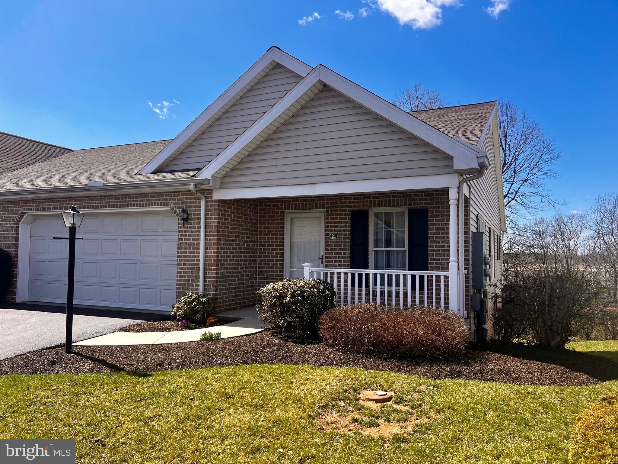 Welcome to Popular Bent Creek Crossing, a 55+ Community! This semi-detached Ranch home features 2 Bedrooms and 2.5 baths. Walk into an inviting open floor plan that welcomes you with vaulted ceilings in the spacious Living / Dining room and throughout the kitchen. The kitchen has plenty of cabinets, with a pantry, all appliances and a breakfast bar. Step off the kitchen to an inviting deck overlooking the Conodoguinet creek. There you can sit back enjoy all the wildlife that abounds around you. The Primary Bedroom has double closets, an adjoining full bath with walk in shower and double sink vanity. A 2nd Bedroom allows space for guest, an in-home Office or whatever your needs may be. You will love the finished family room in the lower level with a walk out to a patio. There is additional space for your freezer / ref or office space along with plenty of storage space too! You will enjoy the 2 car garage with plenty of room for your cars and additional storage above.
The community offers a maintenance-free lifestyle with an HOA that handles lawn care, snow removal, and exterior maintenance, along with access to a clubhouse perfect for social gatherings.