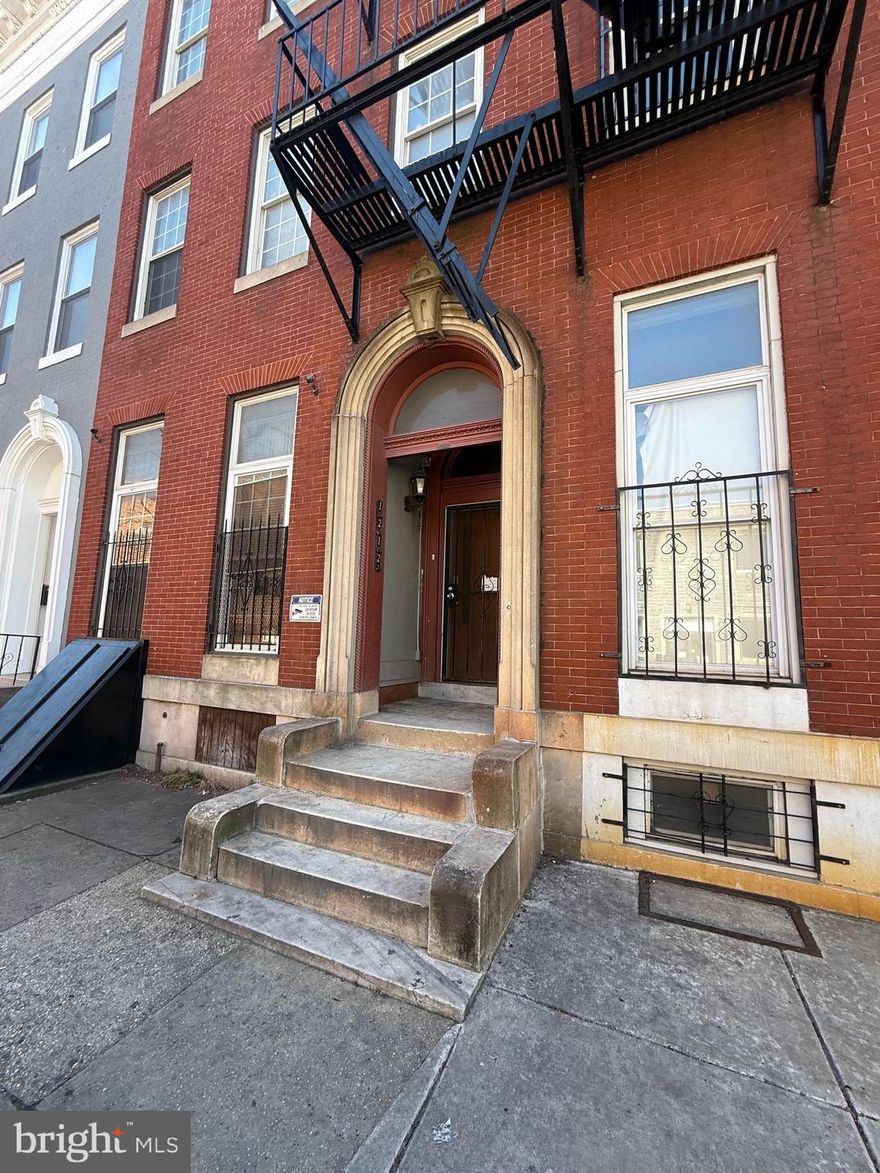 Welcome to 1212 Druid Hill Ave, unit 2. This is a spacious 3 bedroom apartment with 1 bathroom. Freshly painted walls, hardwood floors throughout. Washer & dryer in unit. Large bedrooms. Water included. Located in the Upton neighborhood of Baltimore MD.