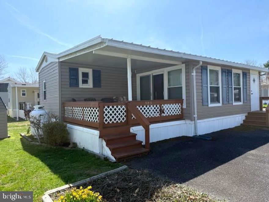 Welcome to your perfect beach getaway in the amenity-packed community of White Horse Park! This well-maintained 2-bedroom, 1-bath home is located just 12 minutes from the beach and offers the rare opportunity to own both the home and the land—no ground rent.
Sold fully furnished and turn-key, this property is ready for immediate enjoyment or rental potential. Relax on the spacious covered outdoor deck, perfect for entertaining or unwinding after a day at the beach. A large storage shed provides ample space for all your beach gear and tools. The home has been t updated with replacement windows and a durable metal roof, offering peace of mind for years to come. Equipped with central air and heat, comfort is ensured in every season.
Conveniently located just behind the home, the community bathhouse and laundry facility offer additional bathrooms, showers, and full-sized washers and dryers—ideal for hosting guests.
White Horse Park offers an impressive list of amenities, including a community pool, playground, basketball court, and a marina featuring a boat ramp, boat slips, jet ski slips, and secure boat storage—all within a gated community with private security. Gas firepits and golf carts are also permitted!
Just minutes from the beaches of Ocean City, Ocean Downs Casino, Assateague Island, the Ocean City Boardwalk, plus endless shopping and dining options, this home truly offers the best value at the beach.
Don’t miss your chance to own an affordable coastal retreat—schedule your private showing today and be in just in time for the 2026 season!