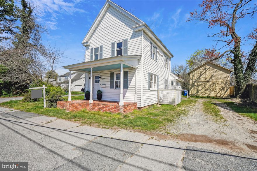 Beautiful, renovated colonial well appointed, large corner lot, 2 story garage/barn, small storage shed, features 3 bedrooms, (1 on entry level), 2 beds second floor, hardwood floors, stainless steel appliances, and large driveway for 6 car parking.  Call for your private showing.