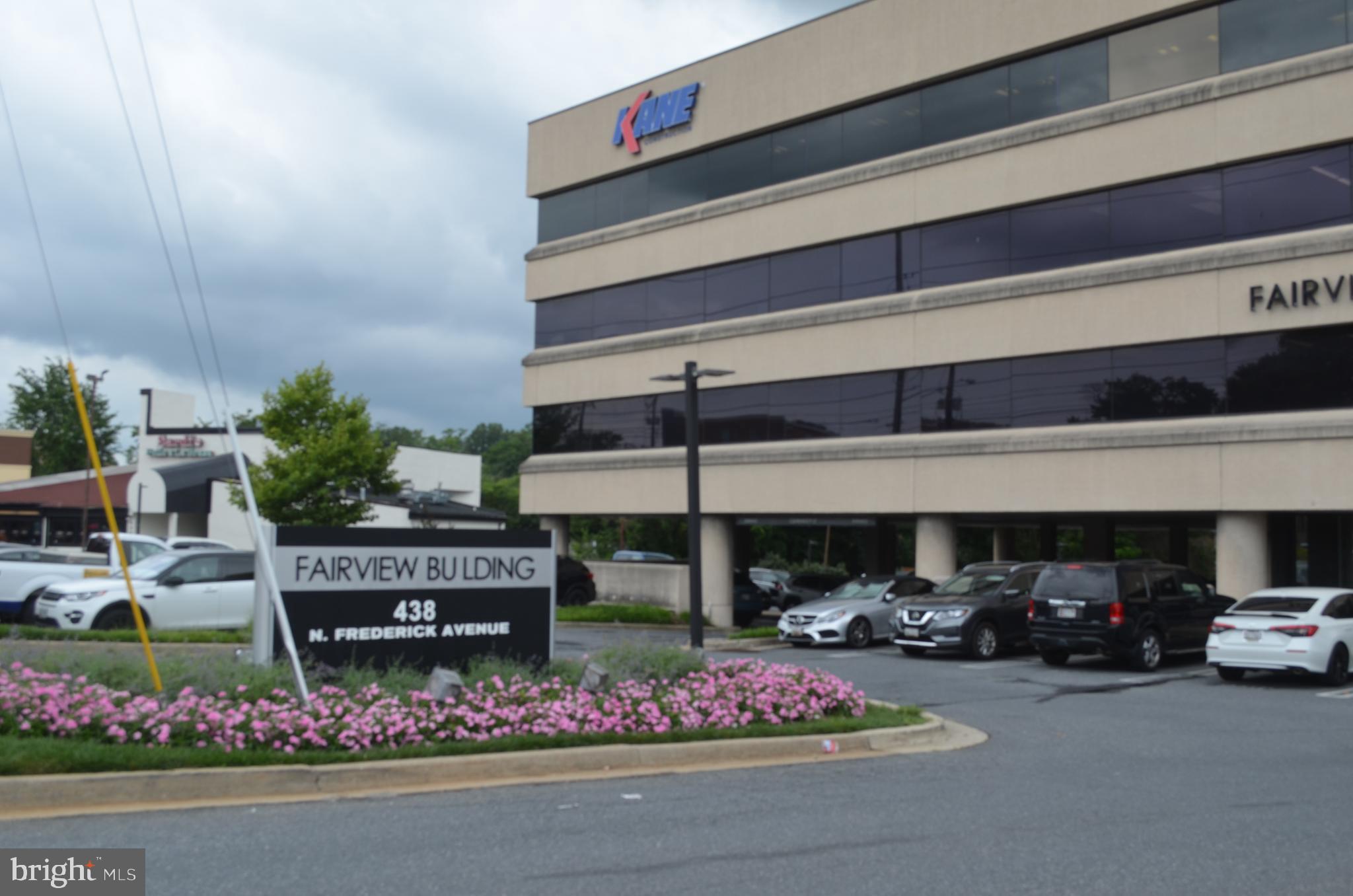 Location location! Fabulous small suite for any business - already built out into several small offices, reception area. Previous use was a wellness center/medical office - equipped with a windowed reception/admin area; lobby plus 3 offices and small kitchenette with refrigerator. 2-3 windowed offices and 1 interior office. Ample free parking for your employees and clients! Tenant pays HOA fee and utilities