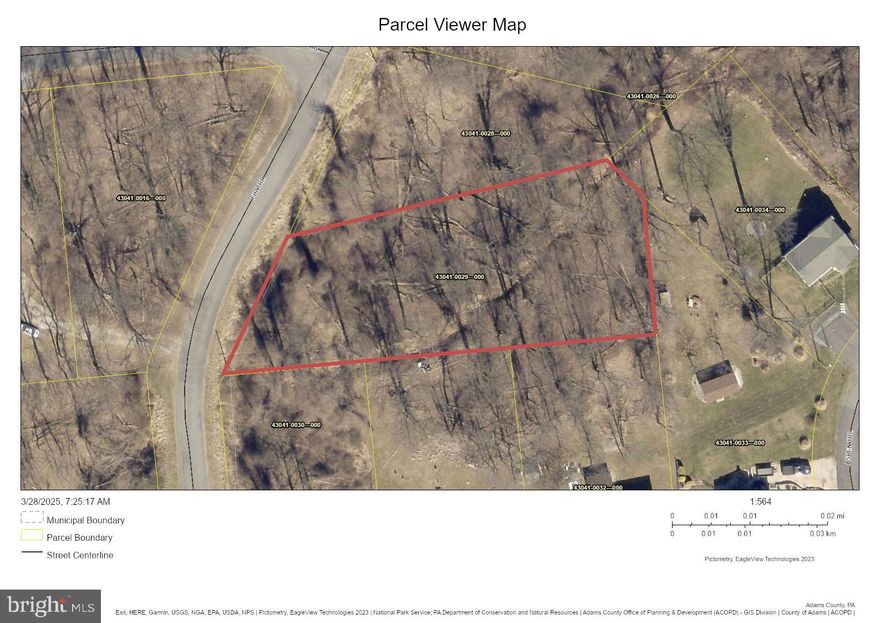 Build your dream home on this wooded 0.71-acre lot in Carroll Valley Borough. Ideally located for both Pennsylvania and Maryland commuters. This lot is located in the quiet Ranch section. Live in a quiet, rural environment while still being close to hospitals, shopping, skiing, golfing, hiking, public parks, PA & MD state parks, historic Gettysburg, and more. Perc Approved and a septic design are in the associated document.