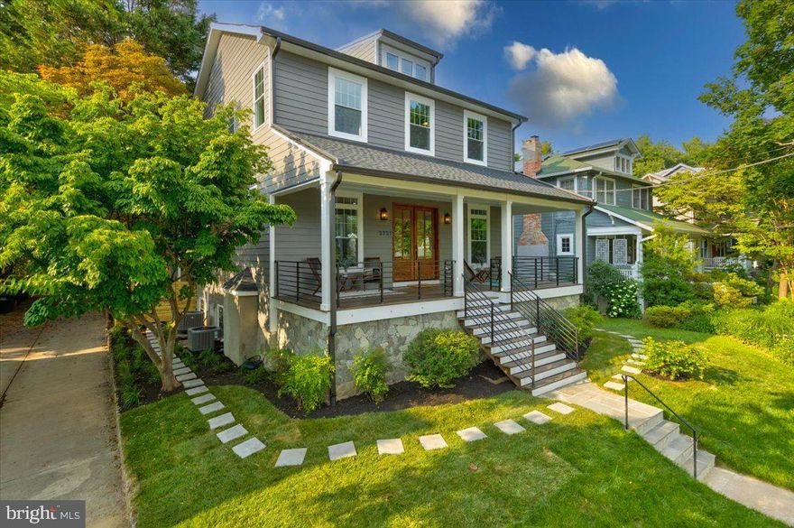 No box unchecked! This spectacular luxury home features 5800+ sq ft of living area, a contemporary floor plan, and a modern farmhouse vibe. Brand spanking new, this three-level, six-bedroom, 4.5-bath home features excellent flow and large open spaces, 10-foot ceilings, striking architectural details, and chic designer finishes, all on a level 7625 sq ft lot. The welcoming front porch leads to the open concept first level with an expansive living room and dining room, a private office with custom built-ins, and a convenient mudroom and attached half bath. The stunning chef-inspired kitchen with a large island, upscale appliances, plus a sunny breakfast room is open to a generous family room with a second fireplace that opens to a  screened porch with lush views and easy access to the pool-sized backyard. The second level features a luxurious primary suite with cathedral open-beam ceilings, a room-size walk-in closet /dressing room, and a spa bath. There are three additional bedrooms, one en suite, and the others with a connecting “Jack & Jill” bath. A convenient large laundry room with a utility sink and storage rounds out this level. The walkout lower level features 5th and 6th bedrooms, a versatile bonus room, the 4th full bath, and an oversized recreation room with a kitchenette, perfect for a nanny or in-law suite. Although situated on a quiet tree-lined street, this spectacular home offers urban convenience, just four blocks from the Tenleytown Metro, Whole Foods, shopping, and restaurants.  Please check out the documents for an extensive list of the many outstanding features of this breathtaking home!