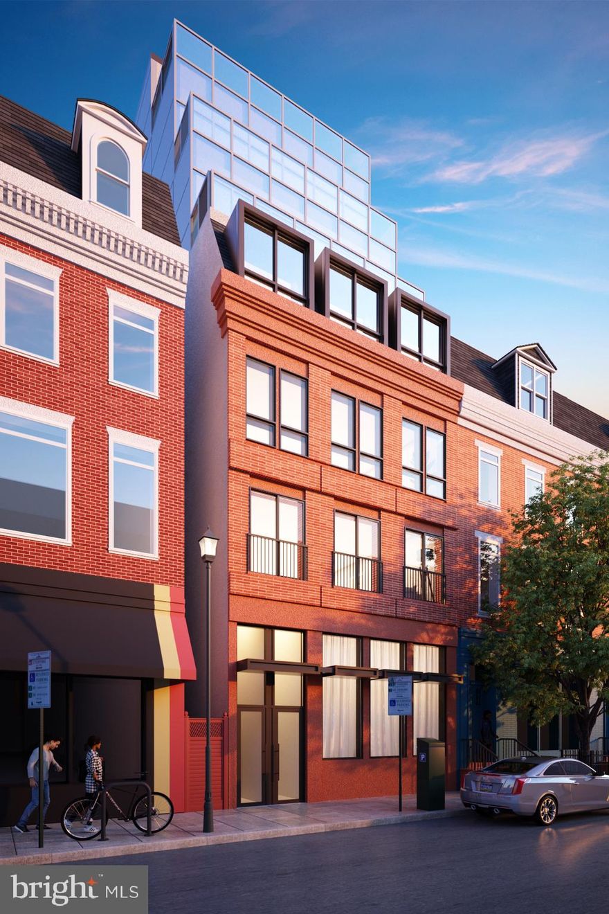 Hightop Development is proud to bring you the newest boutique luxury condo building right in the heart of Rittenhouse Square! TwoSixTwo, located at Spruce and 16th Streets, is overflowing with convenient amenities and opulent features. The Cherry model at TwoSixTwo is a bi-level unit spanning 1,550 sqft, with 3 bedrooms and 3 bathrooms. At first glance from the street, you will notice TwoSixTwo’s beautifully designed brick facade and intricate stone cornice that fits perfectly with the existing historic buildings on the block. Don’t let this fool you, as everything about this building is modernized to today's highest standards. The main level of this unit features a stunning chef’s kitchen, dining area, and spacious living room on its east wing. The kitchen, adorned with custom cabinetry, designer appliances, and a peninsula with waterfall quartz counters and breakfast bar seating, is designed to be the heart of the home. The bright and airy living room opens to the level above with soaring ceilings and oversized east-facing windows that let in abundant natural light. The entire home has hardwood flooring that guides you to the west wing of this level where you’ll discover a spacious bedroom and full bathroom. Ascending up the floating staircase to the second level of the home, you’re treated to one of the most unique features of TwoSixTwo - a light well that travels through the center of the building, adding illumination from within! On the home’s second level, there’s a large bedroom suite with a walk-in closet and full bathroom. Completing this home is a luxurious owner's suite comprised of a large bedroom with a custom walk-in closet and an indulgent, spa-like en-suite adorned with a free-standing soaking tub, rainfall showerhead, and a double vanity. TwoSixTwo’s long list of building amenities includes package concierge, cold storage, on-site storage, and an expansive roof deck with panoramic city views. Although no car is needed with such easy access to everything, the Seller will be including 1-year prepaid PARKING at a location of your choice. Most importantly, these homes have the FULL 10-YEAR TAX ABATEMENT and condo fees are less than 20 cents a square foot! In addition to all that’s inside, this location can’t be beat with tons of restaurants, shopping, and Rittenhouse Square park just steps away. Famous nearby landmarks and eateries include the Kimmel Center, Pennsylvania Academy of the Fine Arts, Lacroix Restaurant at The Rittenhouse, Parc, Devon, and Alma De Cuba. There’s also easy access to surrounding neighborhoods and major roadways via Broad Street, Market Street, I-76, and public transportation. Opportunities to own a luxury, new construction home in a boutique condo building in Rittenhouse Square don’t come often! Schedule your in-person or virtual tour today!! *All square footage numbers are approximate and include above and below grade square footage. Square footage & real estate taxes should be verified by the buyer.*