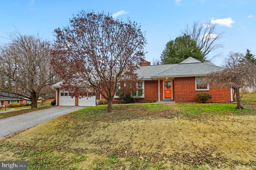 Move in Ready rancher in West Towson! 3 BR/3 Bath with oversized attached 2 car garage. Super level lot on .45 acres. Enjoy the patio and fantastic fully fenced back yard.  Eat-in Kitchen has granite counters, stainless appliances and breakfast bar.  Lower Level is fully finished with vinyl wood flooring and a full bath. Spacious floored attic with dual access. Updates include Roof 2022, HVAC 2022, Bosch Dishwasher 2022, Washer and Dryer 2020. Refinished hardwood floors throughout, wood burning fireplace with new liner, chair rail and crown moldings.  Location, location, location!