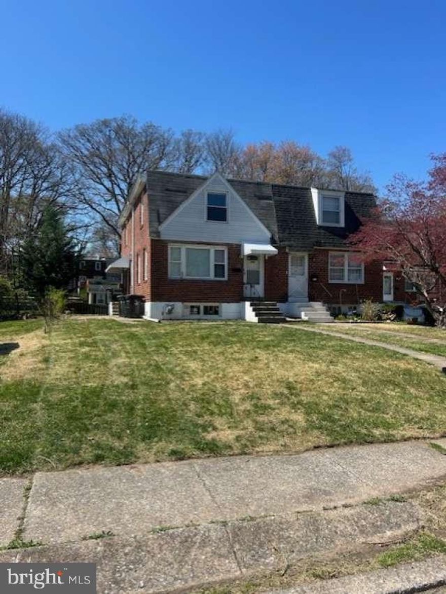 4 bedroom 1 1/2 half bath Twin in the west end of Norristown located in a cul-de-sac. The 4th bedroom on the first level of the home. Nice size front and back yard with a shed with electric power that can be used as an office of play room. Home has a full basement which can be finished to get extra living area.