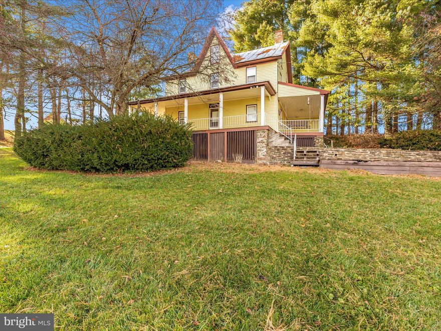 Almost 90 acres of prime farm land in Northern Baltimore County! 4 parcels offered as a package. The main parcel is 68 acres and includes the historic farmstead, which is the house and main outbuildings, historically sited fairly close together for ease of care from building to building. Today, we would call it "environmentally friendly site planning," but back in the 1800s farmers just called it "practical" and "common sense" to site the farmstead nestled safe from howling winter winds from the north, with a south-eastern exposure to best capture the the sun year round. This farmstead includes the 1853 Folk-Gothic farmhouse with wrap-around porches, 3 bedrooms and 1.5 baths, beautiful bank barn with a fenced barnyard (perfect for that pony), machine shed and more.  Farm house has served as a country family retreat for decades, and has been dutifully maintained but is ready for its next chapter, for the vision of a new owner.  Also included in this package is the charming 1891 stone school house (19129 Falls RD), now converted into a cottage, perfect for guests, short term (and very unique) rental or residential rental. Or use it for yourself while renovating the farm house or maybe building a new home? The rolling hills offers several stunning vantage points with fabulous views that might inspire a new home site.  Currently cropped by a local farmer (willing to stay on with new owners, if so desired), the primary farm is forever preserved in the Maryland Agricultural Land Preservation Foundation. MALPF preserved farmland can be used for either traditional food/fiber/livestock crops as well as a vast array of "alternative ag," such as but not limited to horses, sunflowers, vineyards, hops, alpacas, cutting flowers, vegetables and more. Convenient to Route 83, Baltimore, Westminster and Hanover PA. There are 2 options for purchase-
Farm is available for sale as 4 parcels for $1,3500,000 or as 2 parcels for $998,000 (SEE MLS # MDBC2084578)

PACKAGE OF FOUR PARCELS FOR $1,350,000
TAX ID # 04050520000075 a.k.a. “The 13 Acre Parcel”
TAX ID # 04050520000076 a.k.a. “The School House”
TAX ID # 04050520000077 a.k.a. “The 5 Acre Lot”
TAX ID # 04050520000078 a.k.a. “The Main Farm”

PACKAGE OF TWO PARCELS FOR $998,000:
TAX ID # 04050520000075 a.k.a. “The 13 Acre Parcel”
TAX ID # 04050520000078 a.k.a. “The Main Farm”