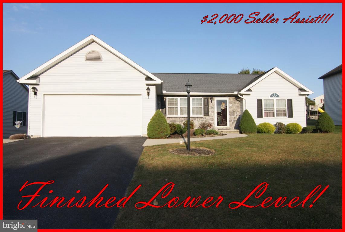 Pride of ownership can be yours in this Impressive Rancher!You'll be greeted by Cathedral Ceilings in the Sun Filled Living Room. Enjoy the Amazing Custom Kitchen with an Island/Breakfast Bar along with Pull Outs & equipped w/ All Appliances. Master Bdrm. w/ WIC along w/ Private Bath Featuring a Whirlpool Tub. Plenty of living space with the Finished Low. Lvl w/ Oak Wet Bar. *Seller Offering $2,000 Towards Buyers Costs with an acceptable offer*