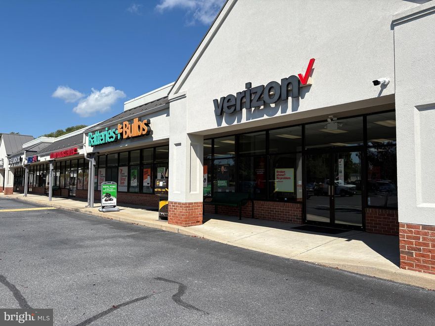 Western Corners Shopping Center spans along Columbia Avenue between two signaled intersections of Centerville Road and Industry Drive, just a few minutes from the Route 30 Centerville Rd Exit.  This space offers wide open layout at the front with full glass storefront providing ample natural light. At the rear of the space, are 2 small offices + 1 storage room. Excellent signage visible to Columbia Avenue, which sees +/- 15,000 cars per day. Rent is $16.00 psf ($2,532.00/mo). 2025 NNN is $3.23 psf ($511.15/mo). Monthly Total $3,043.15 plus electric, gas, water/sewer.