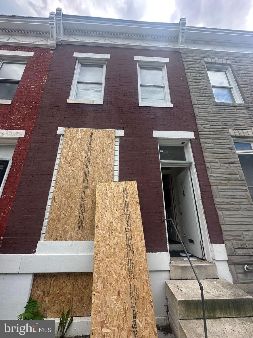 Great Investment Property!!!! An incredible opportunity awaits you in the Shipley Hill district of Baltimore. This single-family rowhome, featuring two bedrooms and one bathroom, holds the potential to be transformed into a stunning residence. Spanning 1,240 sqft, the property is conveniently located near Union Square Park and Carroll Park. Rental prices for renovated properties in the area typically range from $1,200 to $1,400, ensuring a promising return on your investment. Consider the recent sales of renovated homes in the vicinity: 1333 James St sold for $177,000. 1906 Mchenry St for $160,000. Property sold as-is including L&I. Opportunity is knocking! Book your showing today!