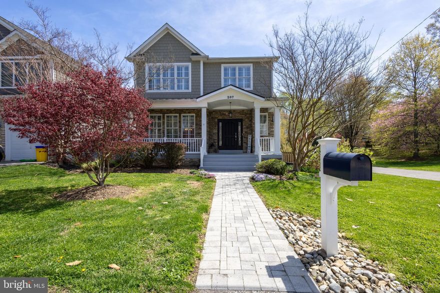 This classic craftsman sits on a quiet corner of the desirable Homewood neighborhood, known for its tree-lined streets and easy access to downtown Annapolis.  The stone and Hardie style exterior, paired with flowering landscaping and plantings in the front and backyards, gives the home a polished and welcoming presence.  A wide front porch sets the tone for warm and functional layout inside the home.
The main level features wood floor, a light-filled living room with a gas fireplace, and an open kitchen with a large island and stainless -steel appliances.  (The kitchen appliances were replaced in 2022).  You will be cooking with natural gas! Dining area with table seating for 10 guests.   Separate den/office with doors provides privacy for work or study.  Plantation shutters and crown molding add a clean finished look throughout, reflecting the home's well-maintained condition.
with 4 bedrooms and 3.5 baths, the home offers flexibility for a range of needs.  The primary suite includes recently added hardwood floors, a large walk-in closet, jetted soaking tub and separate shower.   Three additional bedrooms and a conveniently located laundry room complete the upper level.  The finished lower level adds even more usable space with recessed lighting, a full bath and room for a media area, play space or workout zone.
A screened porch with wood ceiling opens to the fenced-in-backyard, ideal for dining in warmer months.  The detached two-car garage includes overhead storage.  
The Homewood community is well located in the City of Annapolis with walkability to USNA Stadium, public library, restaurants, coffee shops and historic district. Quick access and connections to major commuting routes to Washington and Baltimore.