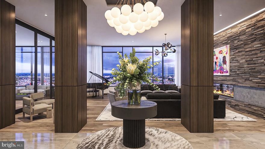 An extraordinary opportunity to create your custom dream home in Philadelphia’s most prestigious new address, The Laurel on Rittenhouse Square. Spanning more than 8,600 square feet, this full-floor penthouse residence offers a once-in-a-lifetime chance to design and finish a sky-level masterpiece exactly to your taste. Delivered as a raw space with a predetermined floor plan, the residence allows for personalized selections of finishes, fixtures, and select design modifications.
Planned for 5 bedrooms, 4 full baths, and 2 powder rooms, the home’s thoughtful layout encompasses multiple living and entertaining zones, including a wine room, two offices, den, private gym, and five balconies. The showstopping “Winter Garden”—a glass-enclosed living area with retractable Nano Walls—opens to the largest terrace, wrapping the southeast corner for a dramatic blend of indoor and outdoor living.
Expansive southern-facing entertaining spaces capture panoramic views across Center City and beyond, creating a stunning backdrop for both intimate gatherings and grand events. The principal suite offers a serene private retreat featuring its own balcony, dual dressing rooms, a luxurious bath, and a dedicated gym. The chef’s kitchen—positioned to take advantage of morning light—includes an impressive 22-foot walk-in pantry, perfect for catering or extended culinary prep. Beyond the three guest suites lies an additional housekeeper’s suite, offering exceptional privacy and functionality.
With cutting-edge infrastructure, state-of-the-art design potential, and the city’s most exclusive address, this future-forward residence at The Laurel is more than a home—it’s a modern masterpiece in the making, redefining luxury living in Philadelphia’s skyline.