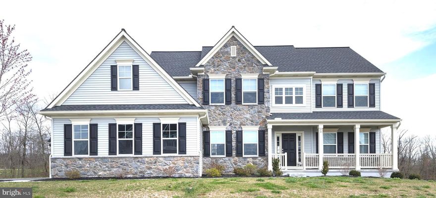 Welcome to this beautiful almost brand new Garman built home in Meadowbrook Farms and sought after Cumberland Valley School District! This Nottingham model was completed in 2023 with numerous upgrades that make this home stand out from the rest.  As you approach the home, the curb appeal catches your eye with the stone front while the wide front porch beckons you to sit down and stay for a while. Walking through the front door, the bright and spacious sunroom is the focal point from which you can  overlook your large tree-lined backyard with spectacular views of the rolling hills of central Pennsylvania.  The open concept of the kitchen and family room provide the perfect opportunity for hosting family and friends without ever feeling crowded. To complete the first level, there is a formal dining room, half bath, and an office space that offers the opportunity to convert it into a fifth bedroom.  On the second level, there is a laundry room, loft area that could be closed off and made it another bedroom or office, plus an additional 4 bedrooms and 2 bathrooms including the spacious primary bedroom suite with its double vanity, glass-encased custom tile shower, water closet, and expansive walk-in closet. Below grade, there is a massive basement with Superior Walls and plumbing for another full bathroom to make it easy to finish more living space. To perfectly complete this lovely home, there is a low maintenance composite deck to enjoy the great outdoors just in time for warmer weather!  All of this conveniently located close to to the Carlisle Pike, Route 81, the Turnpike, and all that downtown Carlisle has to offer including the War College, the military base, and a variety of quaint shops and restaurants. Don't delay, make this home your own today!*** Sellers are motivated, so bring all offers!!***
