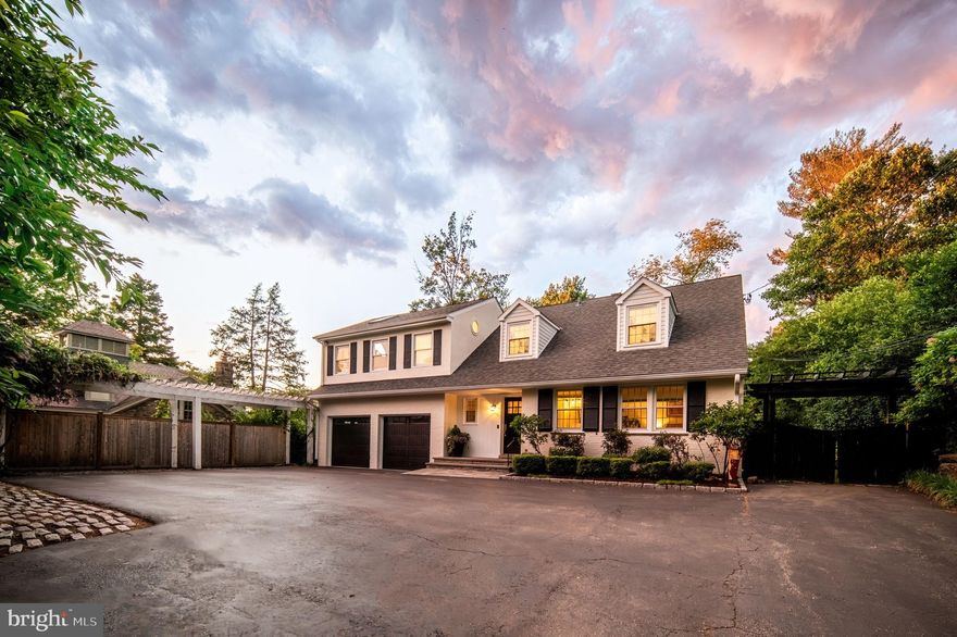 Welcome to 9119 Crefeld Street, a charmer nestled in the heart of Chestnut Hill, offering a perfect blend of serene park views and convenient urban living. As you step through the center hall entrance, you'll be greeted by a tastefully designed interior featuring the newly renovated kitchen; complete with impeccable finishes including white marble countertops and marble backsplash, a center island, and top-of-the-line Wolf 6 burner stove with pot filler. Adjacent to the kitchen is a sunroom/breakfast area with sliding glass doors overlooking the rear yard and leading to a quaint slate patio. The family room is a true highlight, featuring vaulted ceilings with skylights and is open to the dining room, adorned with a brick fireplace and built-ins. The first floor is complete with a full bathroom and a cozy first floor guest bedroom. The fully finished lower level offers travertine floors and an impressive, oversized wine cellar with built-in cigar fan, perfect for wine storage and tastings. On the second floor, the primary suite is bathed in natural light, offering vaulted ceilings, two large, upgraded closet systems, and a bay window with a charming window seat. The newly renovated ensuite bathroom is a luxurious retreat, featuring marble accents, a soaking tub, and a separate glass stall shower. Two additional guest bedrooms, a laundry room, and a hall bath complete the second floor. Outside, the property boasts a two-car garage and a large, fenced backyard surrounded by mature specimen trees and incredible perennial gardens, creating great privacy. Steps away from Wissahickon Valley Park, a short walk to shopping and dining on Germantown Ave, and minutes from the train station and Route 309, the location of this property is unparalleled. Don't miss the opportunity to make this exceptional property your new home, where every detail has been meticulously curated for comfort, style, and convenience: additional seller upgrades include new Pella windows and doors, newer central air, newer roof, new garage doors, and new first floor flooring. Schedule your showing today and experience the best of Chestnut Hill living.