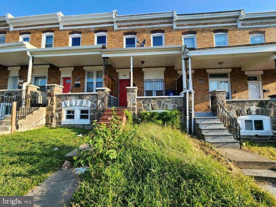 ONLINE AUCTION:  Bidding begins 06/17/2025 @ 11:00 AM. Bidding ends 06/19/2025 @ 12:20 PM. List price is the suggested starting bid.
Deposit: $10,000.

2 Story Porch-Front Townhouse located in the Coppin Heights area of Baltimore City. Residents can enjoy the nearby attractions such as Coppin State University, Mondawmin Mall, Druid Hill Park, Penn North Metro Station, & Walbrook Junction Shopping Center. Easy Access to Major Traffic Artery North Ave. Property is vacant.