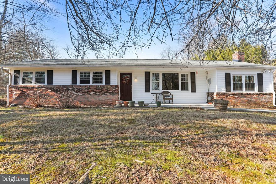 Great one-level living in the rural Zigler Estates of Thurmont! Featuring 3 bedrooms, 1 full bath, situated on over a half acre. Wood flooring throughout. Living room. Large kitchen with dining area and ample cabinetry/table space. Laundry and additional space for pantry. Dining room with built-ins. Family room with wood-stove fireplace. Full unfinished basement. Spacious backyard with patio. Selling as-is. Quick access to Route 15 to nearby amenities in Frederick and Thurmont.