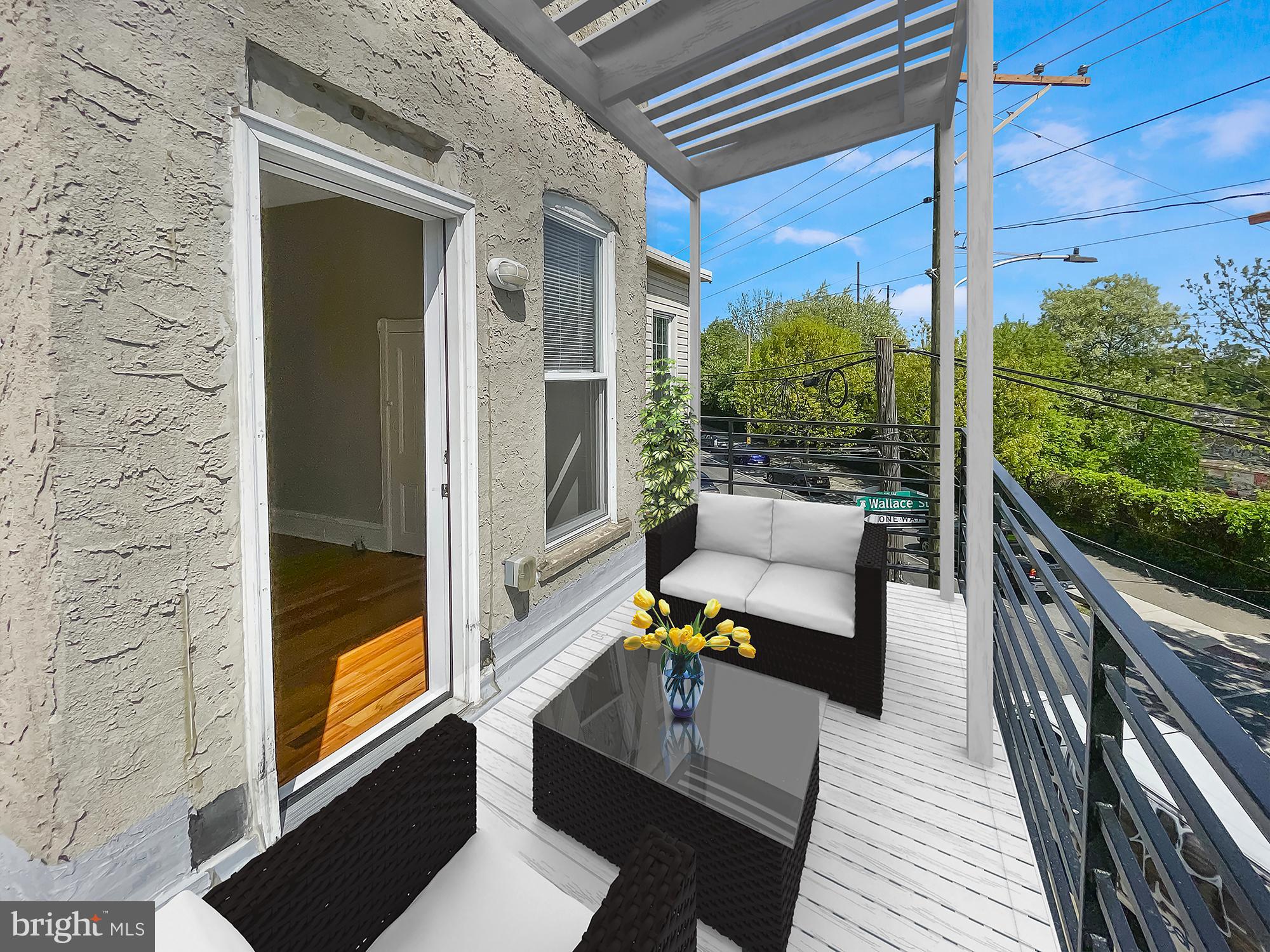 Unique 2 bed, 1 bath close to Drexel, Art Museum, 30th Street Station, UPenn. Victorian Features remained after the rehab giving high ceilings, big windows, Oak Hardwood floors. BEST FEATURE IN MY OPINION? THE DECK FACING CENTER CITY, ART MUSEUM BOAT HOUSE ROW AND THE RIVER. Look at the pictures! The owner maintains the property and has a 48 year history in construction. Use his phone and know your issues will be resolved. Full size commercial washer and dryer in the building. High Efficiency Gas forced-hot air heat. Central Air conditioning. Large subway tiled shower. Some pets considered. No smoking. Available NOW.