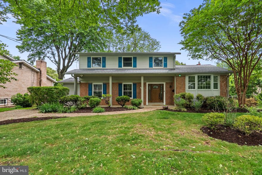 Welcome to this beautiful and spacious colonial in sought-after Regency Estates, offering exceptional curb appeal, a welcoming front porch, and a backyard lined with grapevines. Designed with entertaining in mind, this fabulous and freshly-painted home features a wonderful flow. The sun-filled Living Room showcases a large bow window, and the formal Dining Room is enhanced with chair molding and is perfect for special occasions. The updated Kitchen is a chef’s delight featuring double wall ovens, glass cooktop, custom backsplash, under-cabinet lighting, tremendous storage including multiple pantry cabinets with pull-out drawers, and a charming Breakfast Nook. The impressive Family Room offers vaulted ceilings, skylights, a woodburning fireplace, and wet bar with additional cabinetry, creating the perfect space for relaxing or entertaining. Located just off the Family Room is a lovely Sunroom with access to the patio. The Main level Office is perfect for those working from home and could easily become a 5th bedroom.
A fabulous addition with cathedral ceilings, storage closets, and an abundance of natural light provides endless possibilities as an additional Recreation Room, office, or playroom. Main level also includes a Powder Room and Laundry Room with washer/dryer, utility sink, and extra storage. Upper level features a spacious Primary Suite with dressing area and vanity, walk-in closet, and additional closet space. The remodeled Primary Bath offers a walk-in shower with glass enclosure, dual shower heads, and skylight. Three additional generously sized bedrooms and a beautifully remodeled hall bath complete the upper level. Hall bath features a large vanity, ceramic tile flooring, jetted shower/tub combination, and linen closet. The unfinished lower level provides tremendous storage space or the opportunity to customize to your liking. Recent upgrades include a hot water heater (2025) and HVAC system (2017). Ideally located in the highly regarded school cluster of Beverly Farms ES, Hoover MS, and Churchill HS. Fantastic commuter location with easy access to Bethesda, Washington, DC, and Northern Virginia.